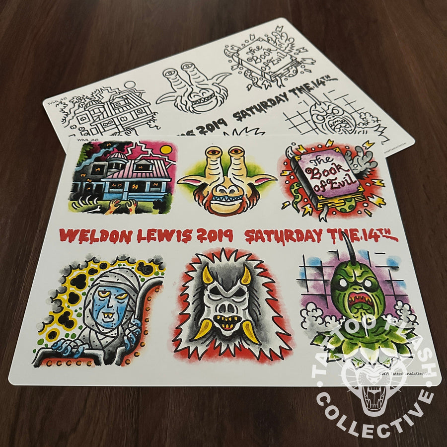 Weldon Lewis Flash Weldon Lewis Tattoo Flash #46