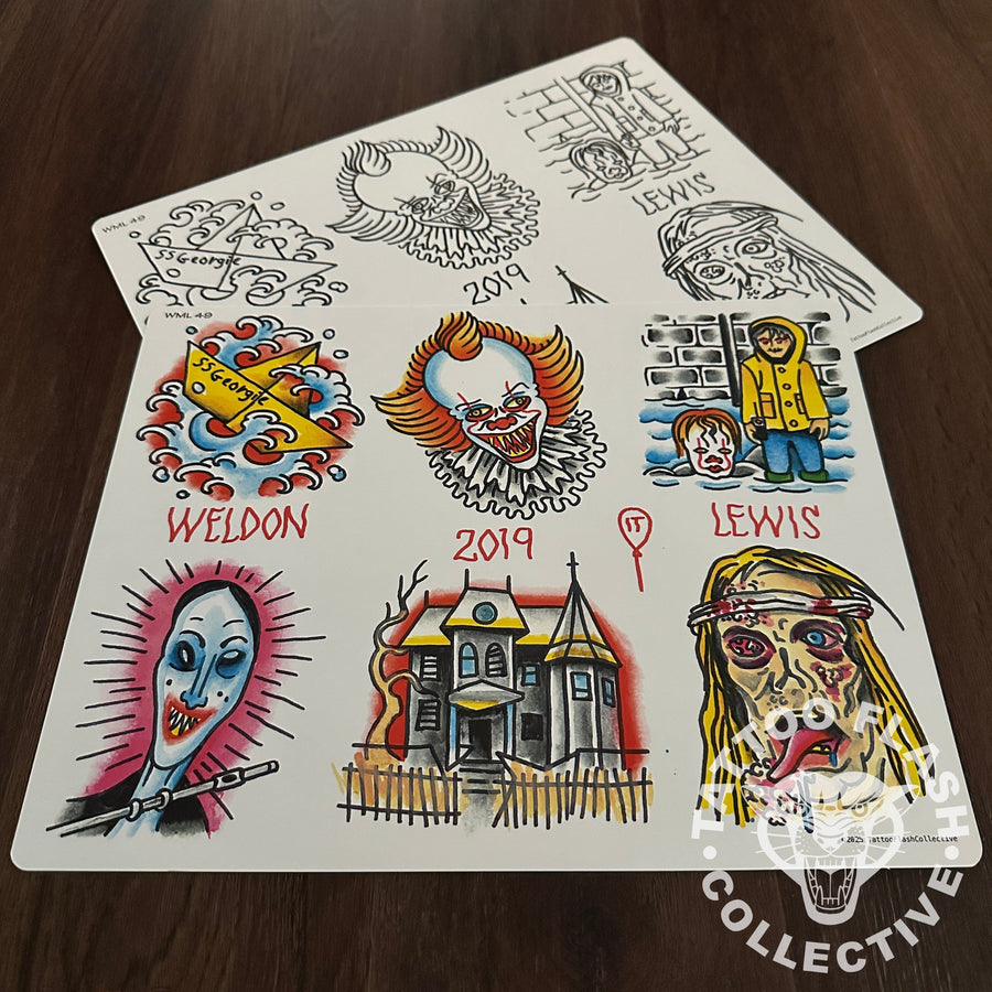 Weldon Lewis Flash Weldon Lewis Tattoo Flash #49