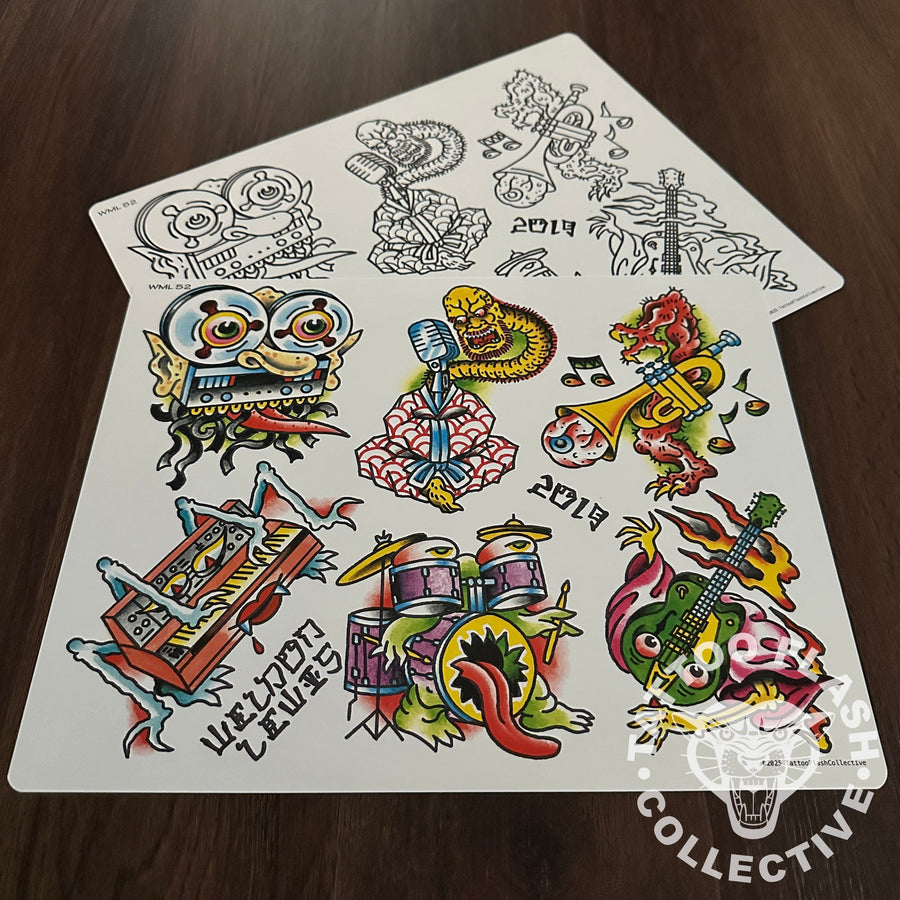 Weldon Lewis Flash Weldon Lewis Tattoo Flash #52