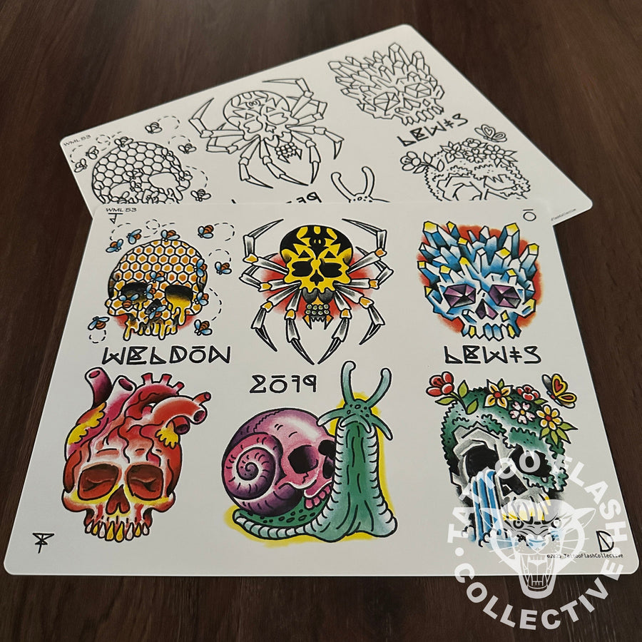 Weldon Lewis Flash Weldon Lewis Tattoo Flash #53