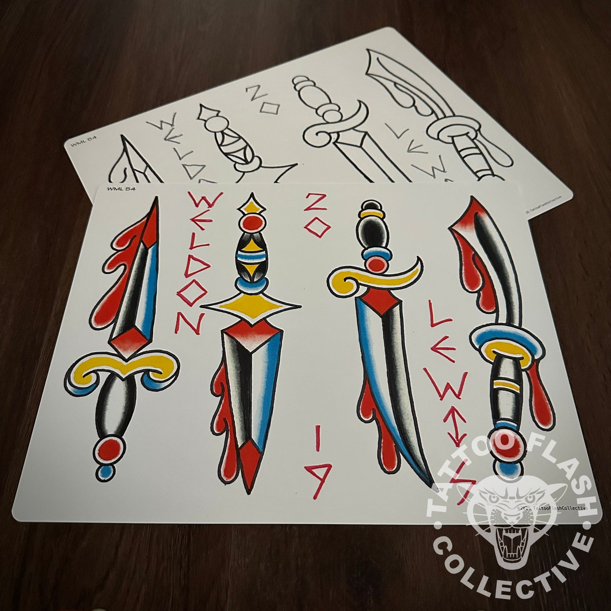 Weldon Lewis Flash Weldon Lewis Tattoo Flash #54