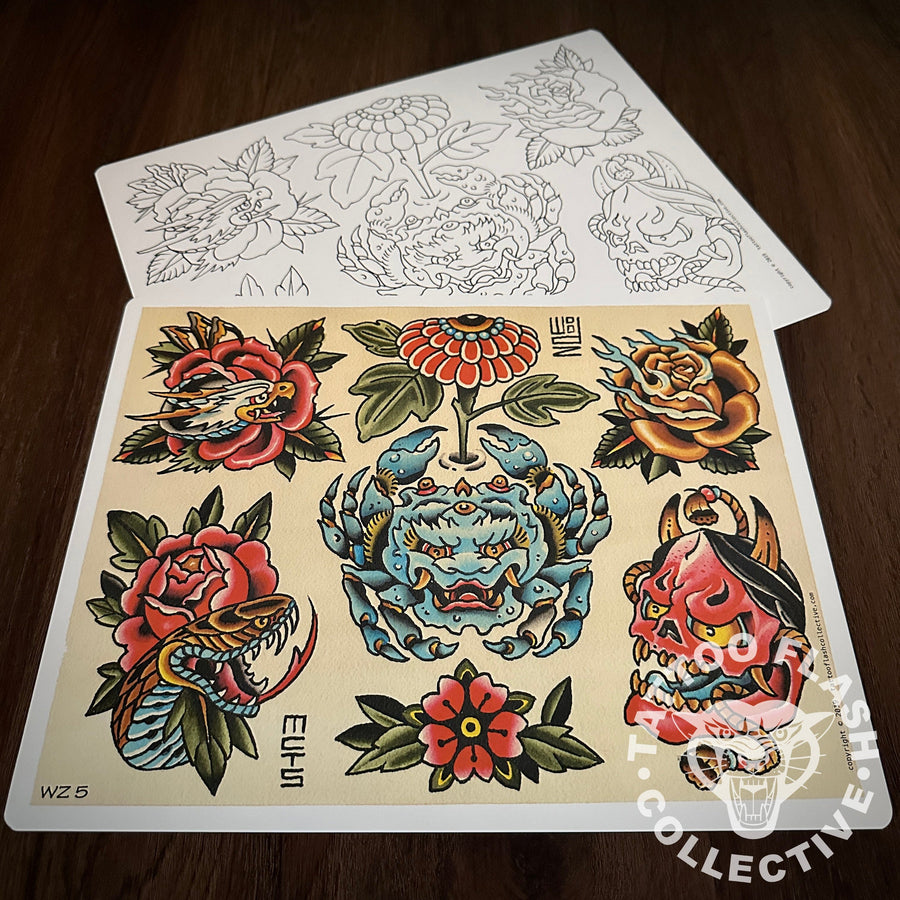 Woodz Flash Woodz Tattoo Flash #05