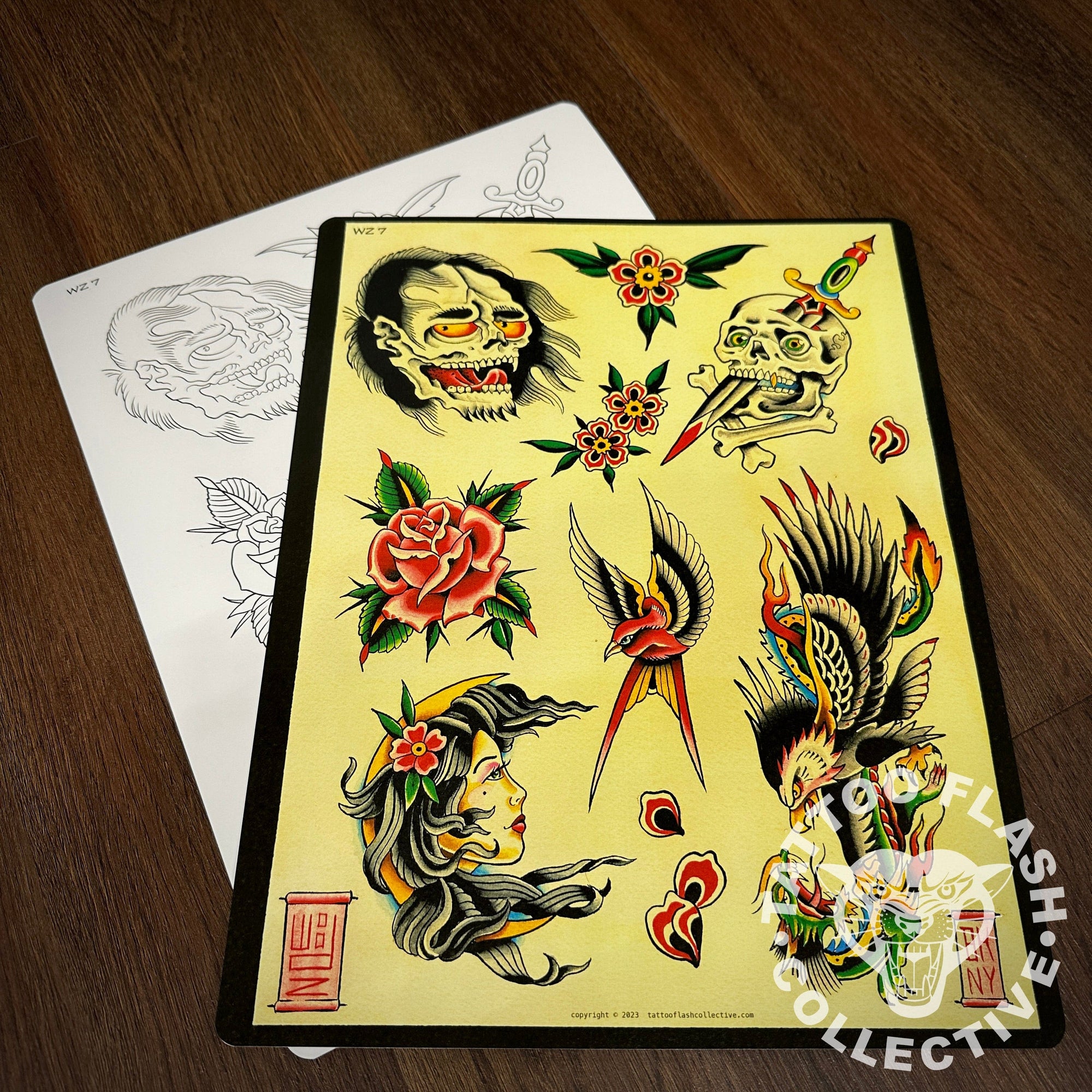 Woodz Flash Woodz Tattoo Flash #07