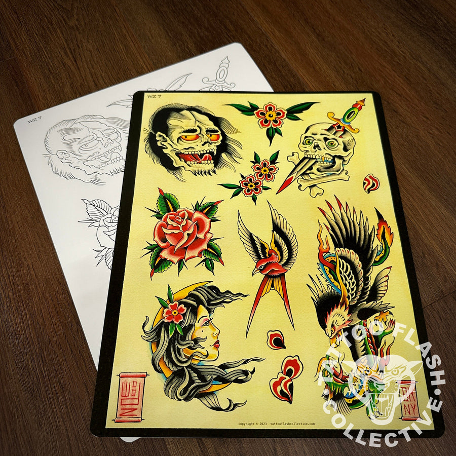 Woodz Flash Woodz Tattoo Flash #07