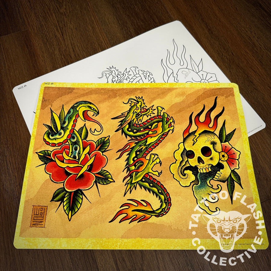 Woodz Flash Woodz Tattoo Flash #08