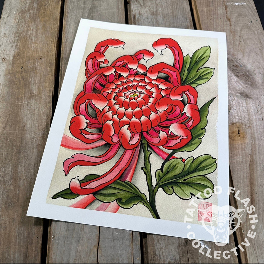 Woodz prints Woodz Tattoo Print #08- 12"x16"