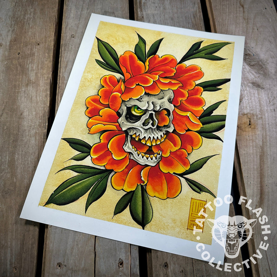 Woodz prints Woodz Tattoo Print #13- 12"x16"