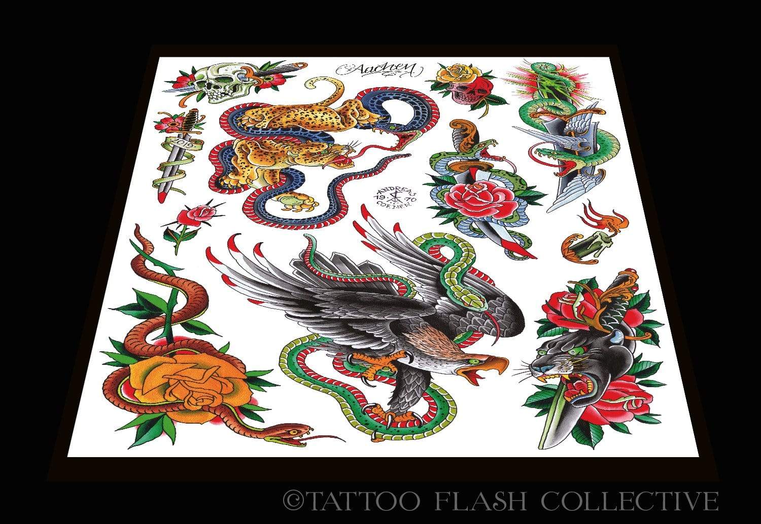 Andreas Coenen Print#8 20"x30" - tattooflashcollective