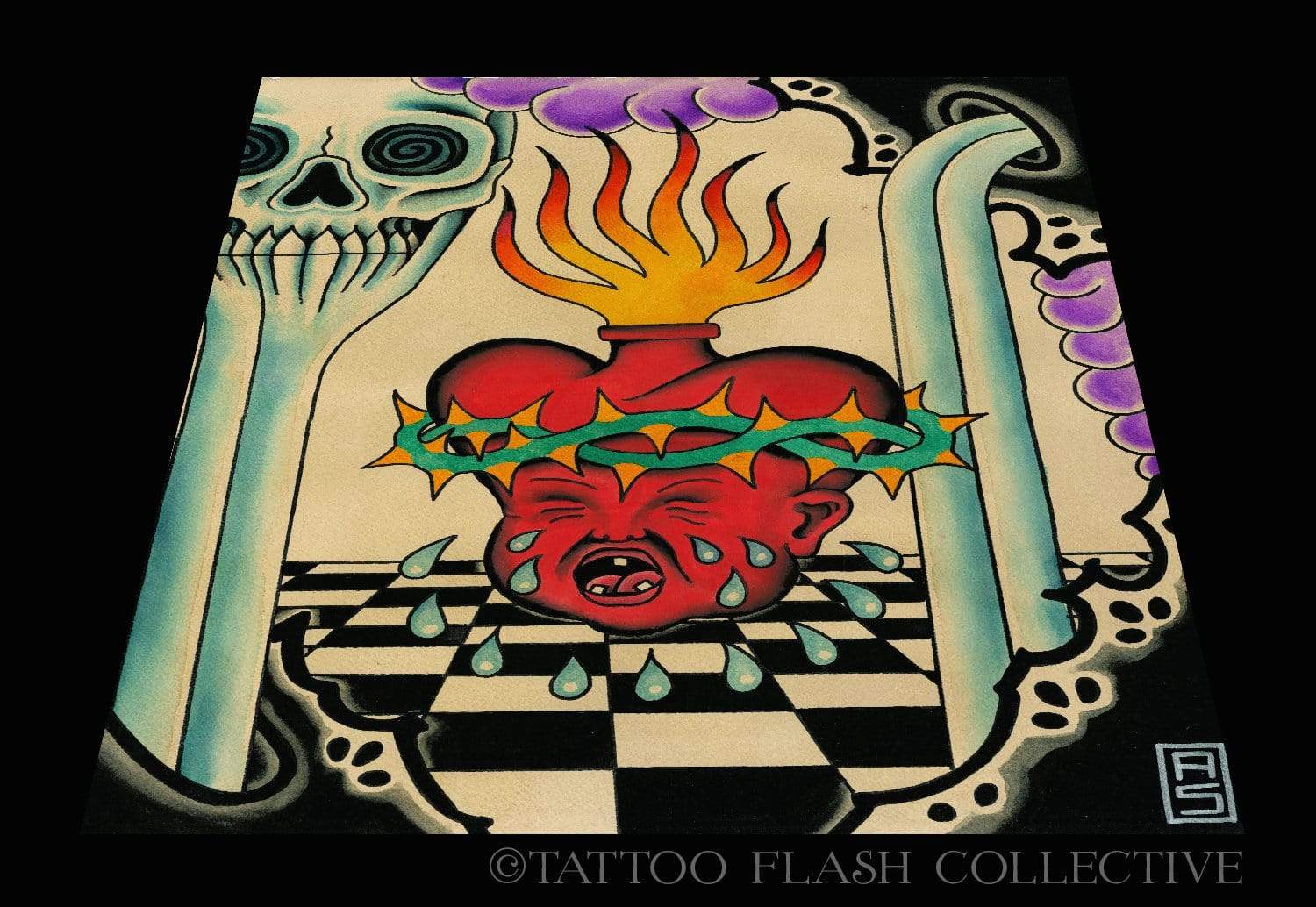 Andrew Stone Print #2 12"x16" - tattooflashcollective