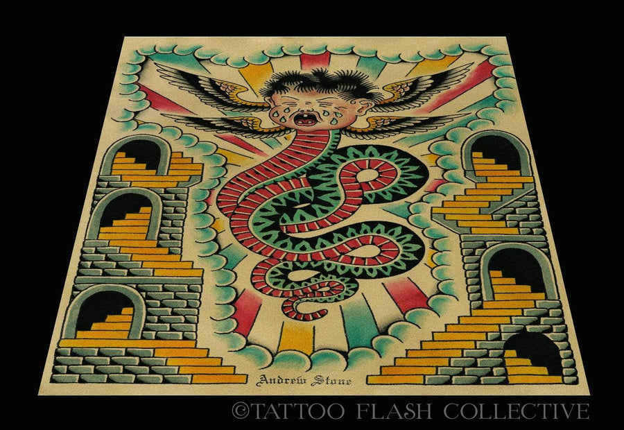 Andrew Stone  Print#3 13''x 19'' - tattooflashcollective