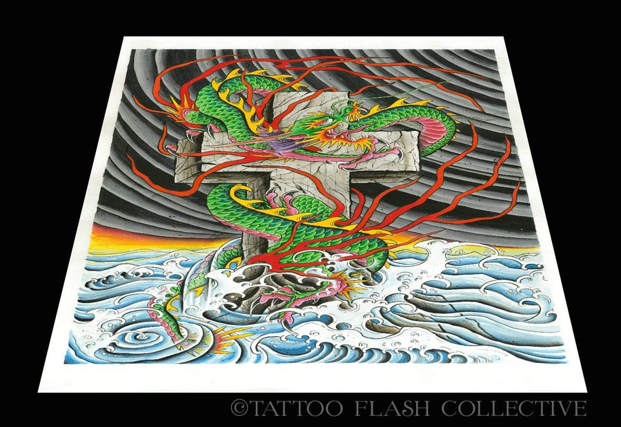 Benjamin Raddatz Print#3 12"x18" or 20"x30" - tattooflashcollective