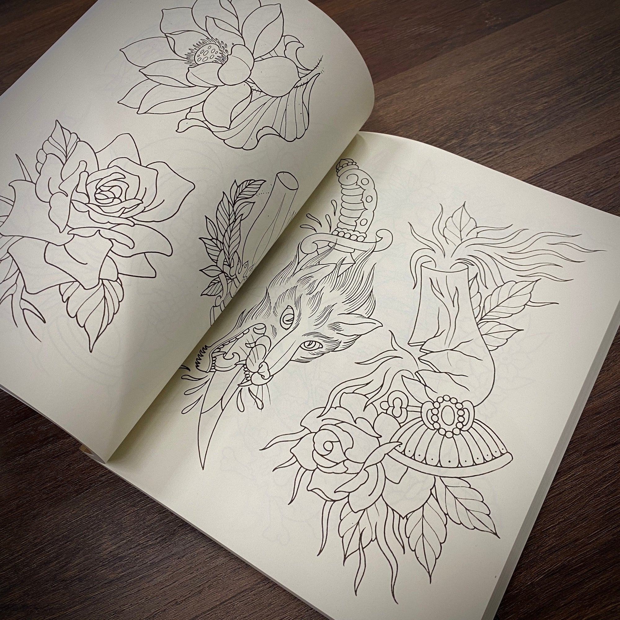 Black Stallion Tattoo Books Good Faith Tattoo Line Drawings Vol.1