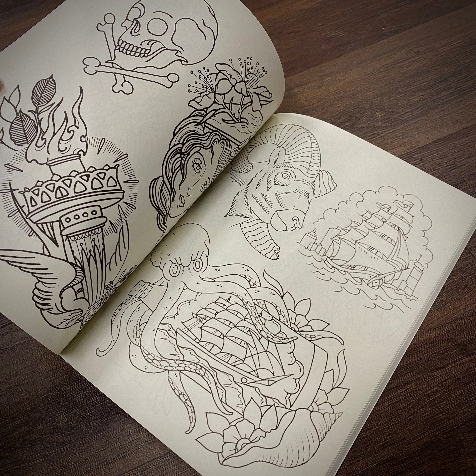 Black Stallion Tattoo Books Good Faith Tattoo Line Drawings Vol.1