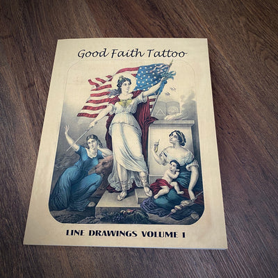 Black Stallion Tattoo Books Good Faith Tattoo Line Drawings Vol.1