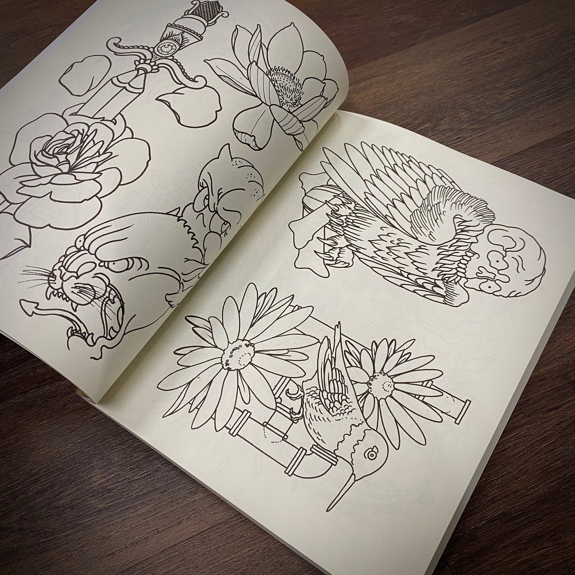 Black Stallion Tattoo Books Good Faith Tattoo Line Drawings Vol.1