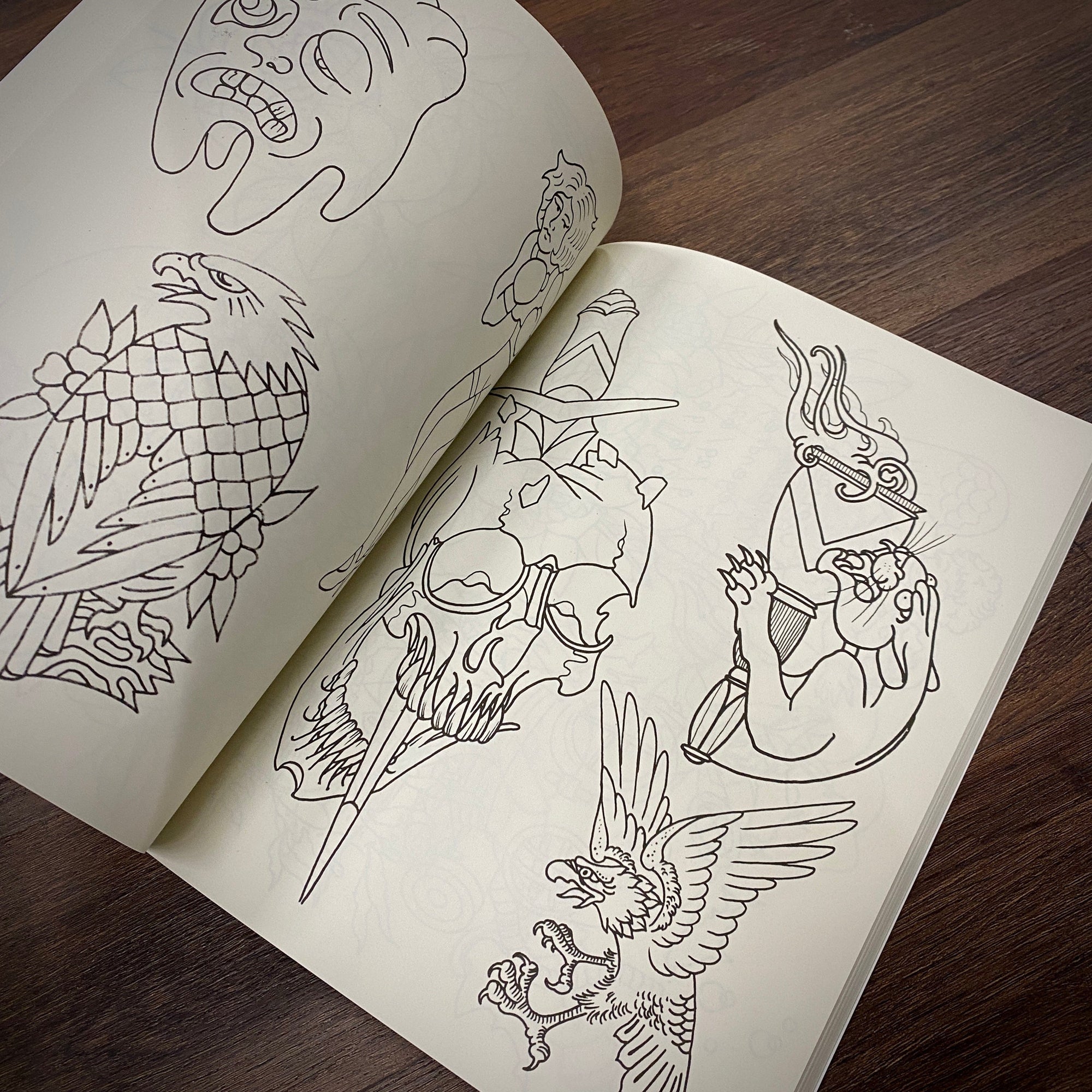 Black Stallion Tattoo Books Good Faith Tattoo Line Drawings Vol.1