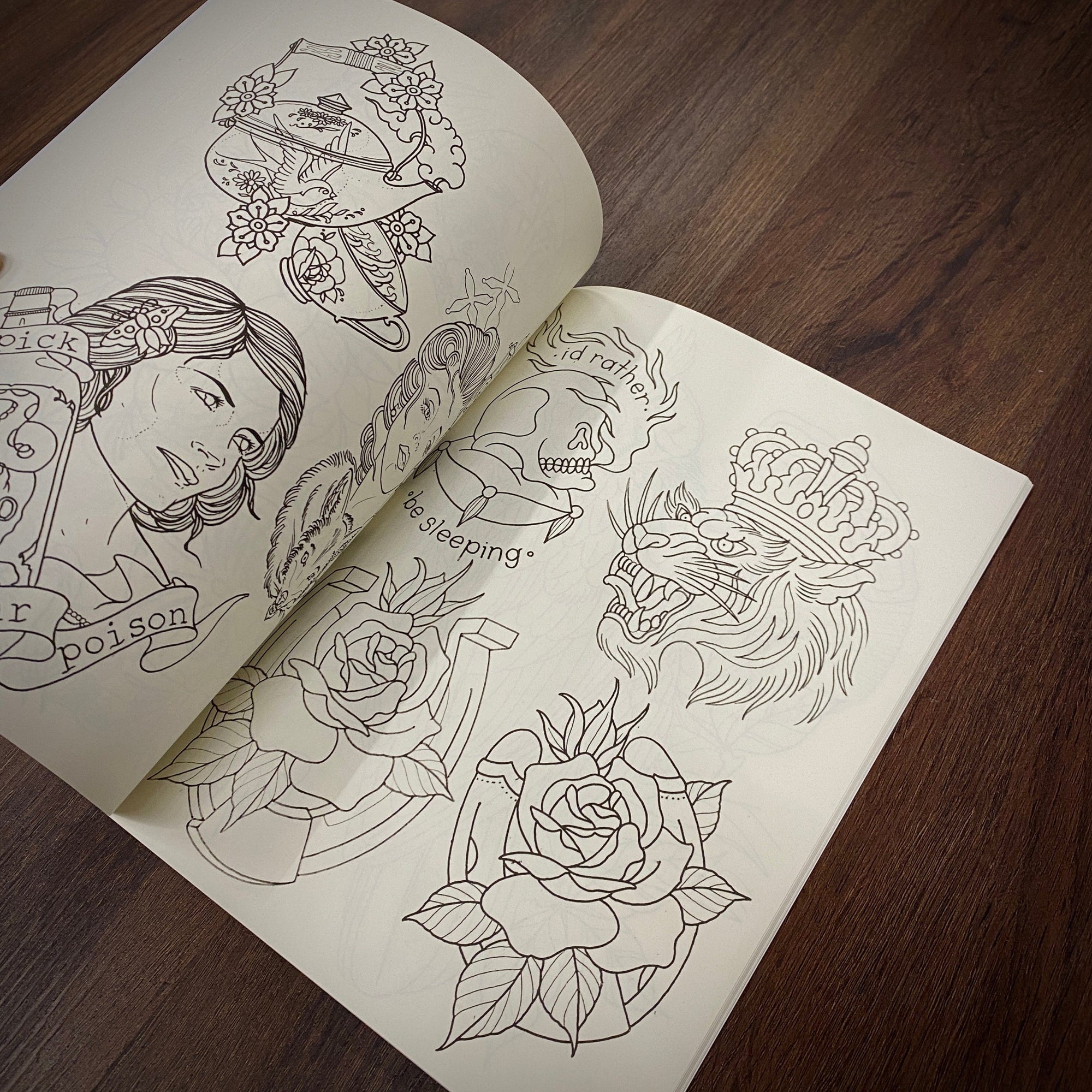 Black Stallion Tattoo Books Good Faith Tattoo Line Drawings Vol.1