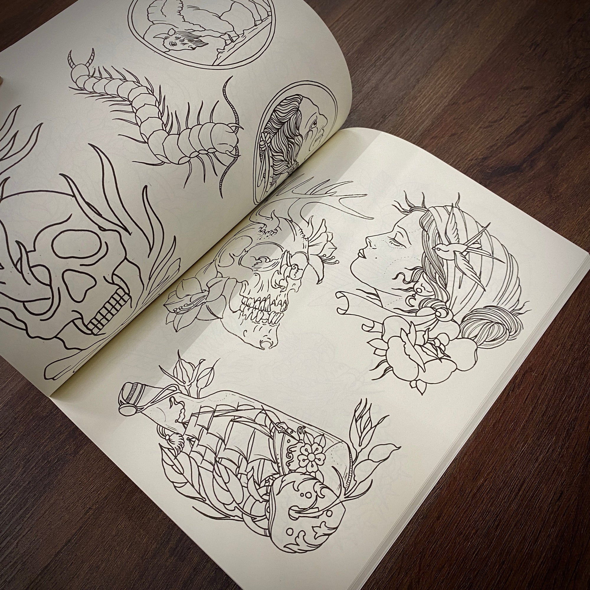 Black Stallion Tattoo Books Good Faith Tattoo Line Drawings Vol.1