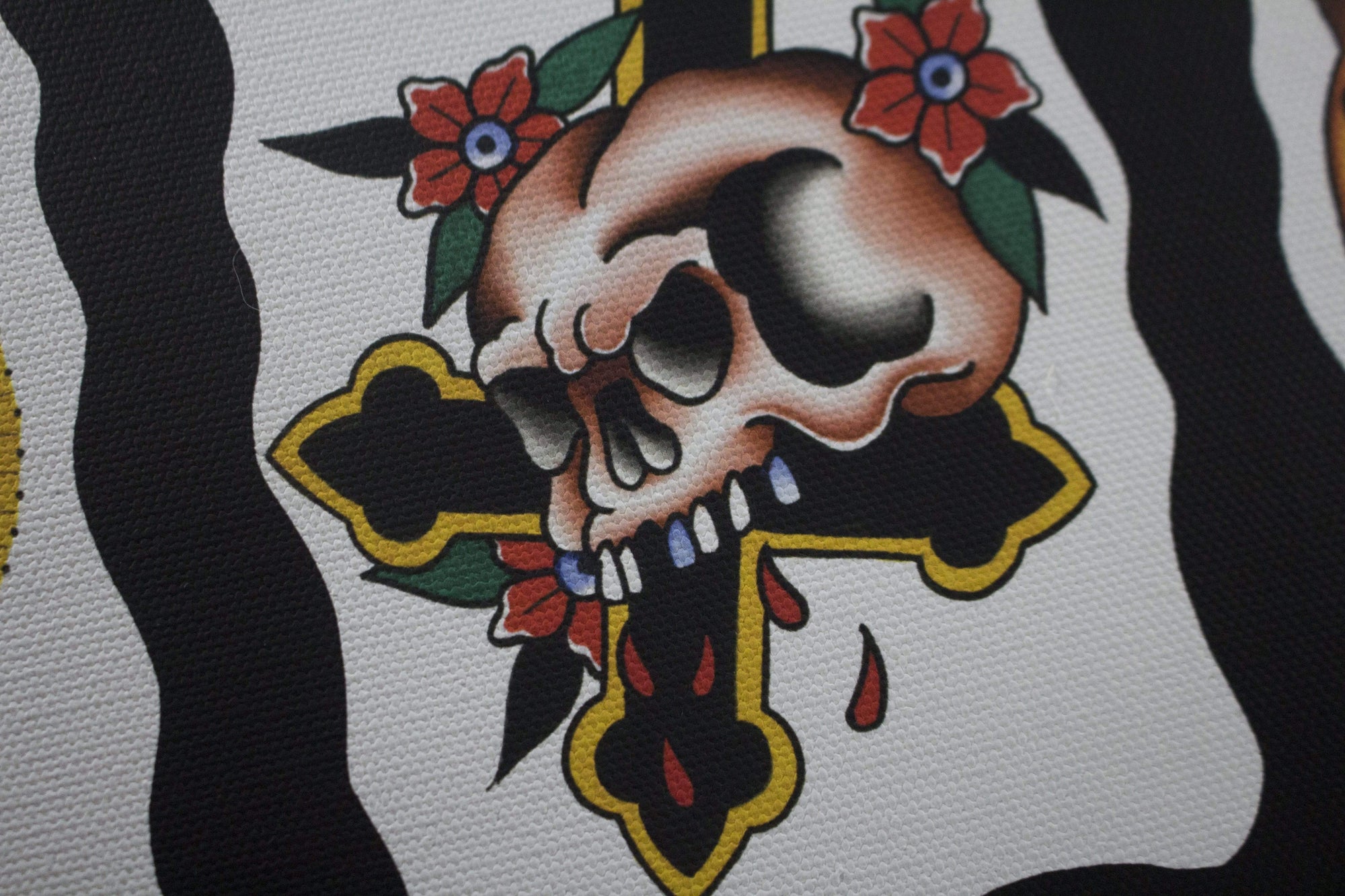 Black Stallion Tattoo prints Black Stallion Vol.3 book Canvas print 30"x60"