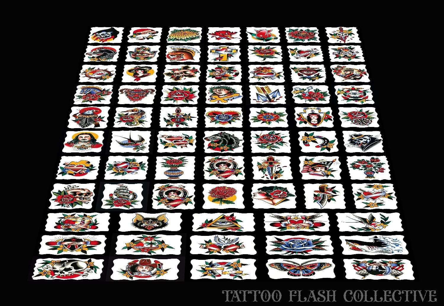 Black Stallion Tattoo prints Black Stallion Vol.3 book Canvas print 30"x60"