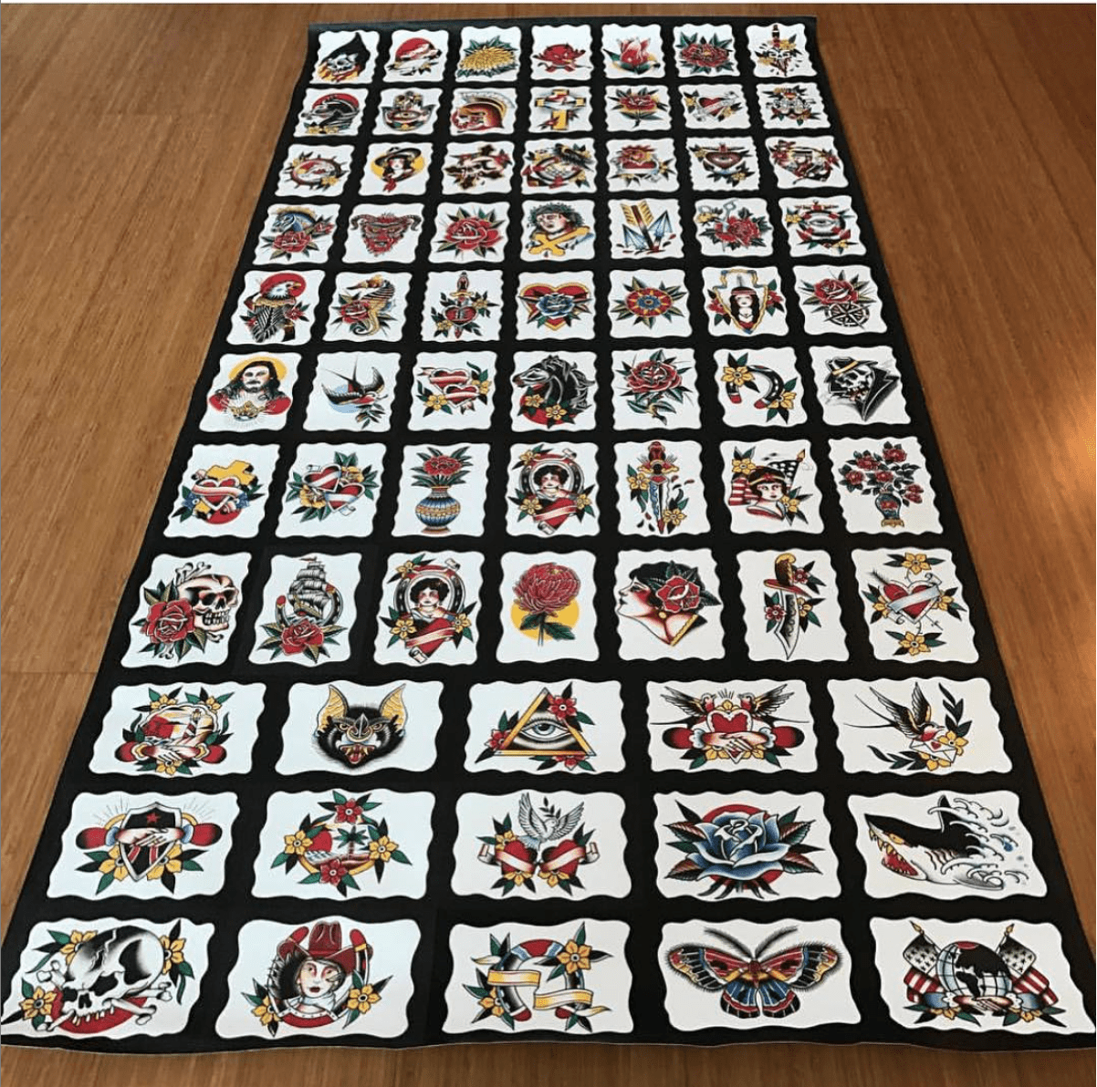 Black Stallion Tattoo prints Black Stallion Vol.3 book Canvas print 30"x60"