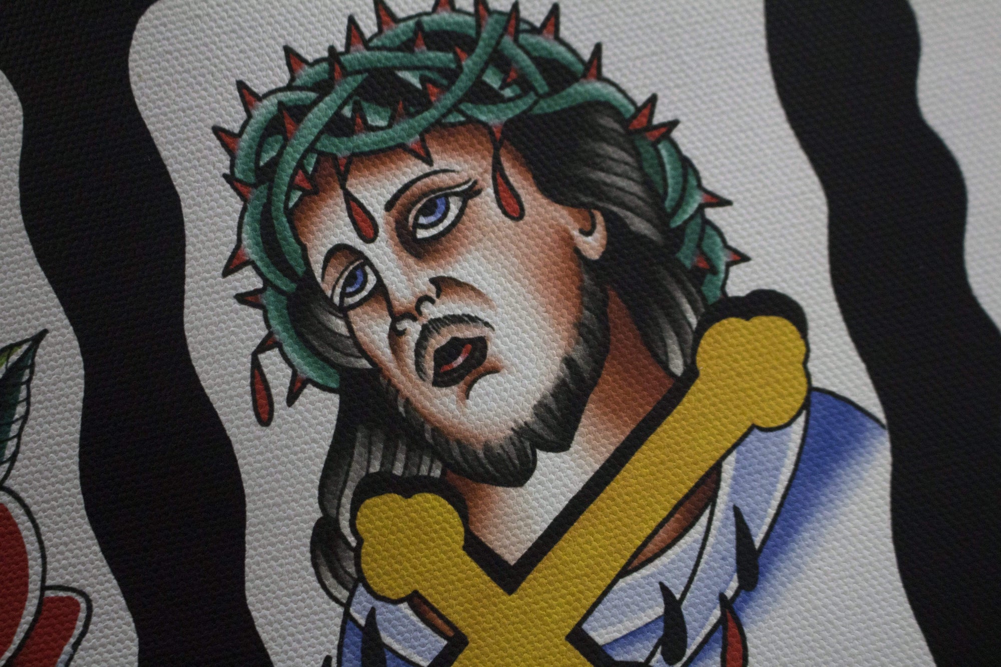 Black Stallion Tattoo prints Black Stallion Vol.3 book Canvas print 30"x60"