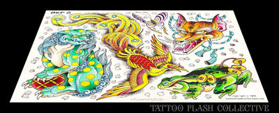Braden Kendall 5 page Digital Flash #1-5 - tattooflashcollective