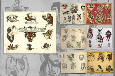 VINTAGE TATTOO FLASH FROM THE SILVER SCREEN - tattooflashcollective