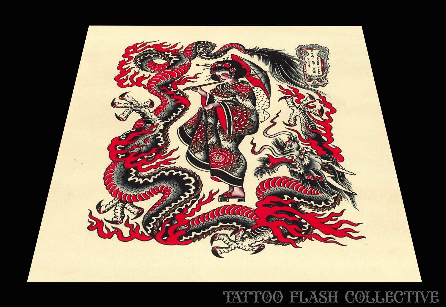 Caz Williamson Print#3 16"x20" - tattooflashcollective