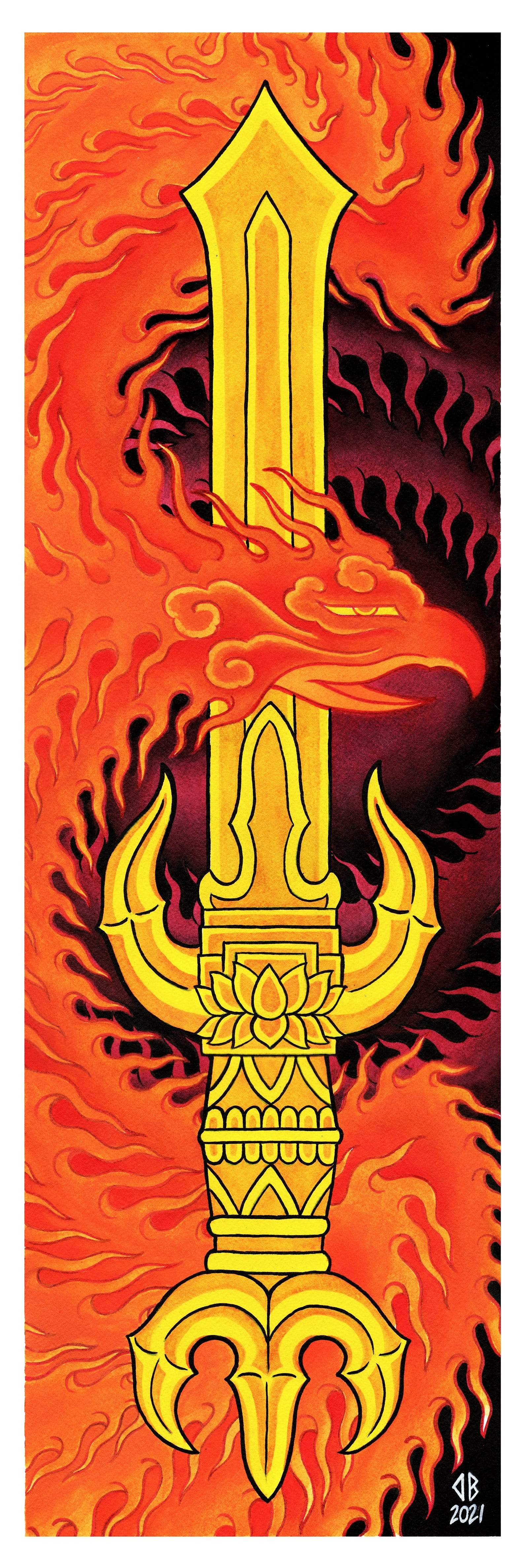 Dave Ball prints Dave Ball Print #20- 12"x36"