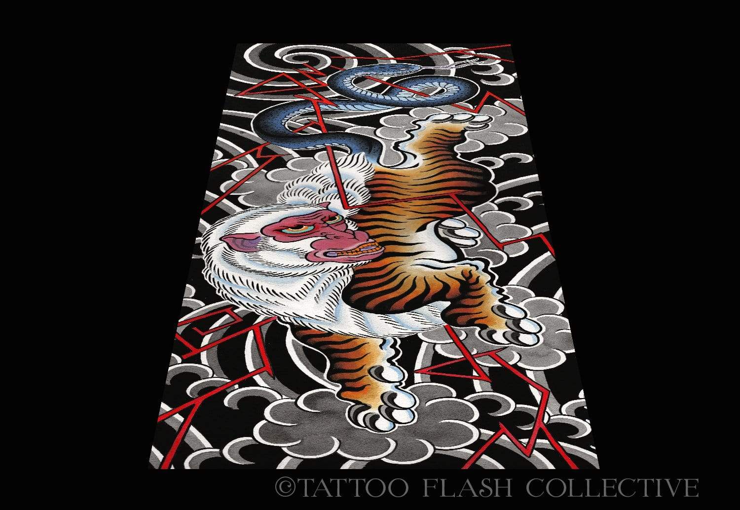 Dave Ball Print #4- 12"x36" - tattooflashcollective