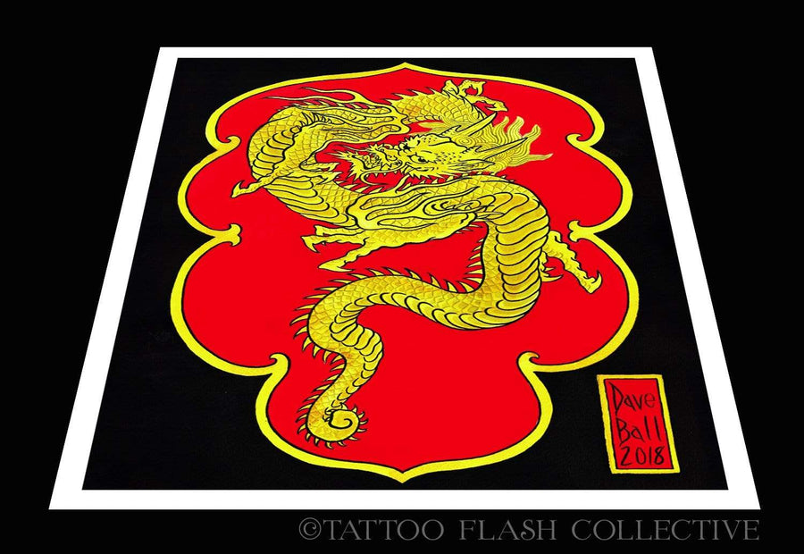 Dave Ball Print#9 12"x16" or 18"x24" - tattooflashcollective