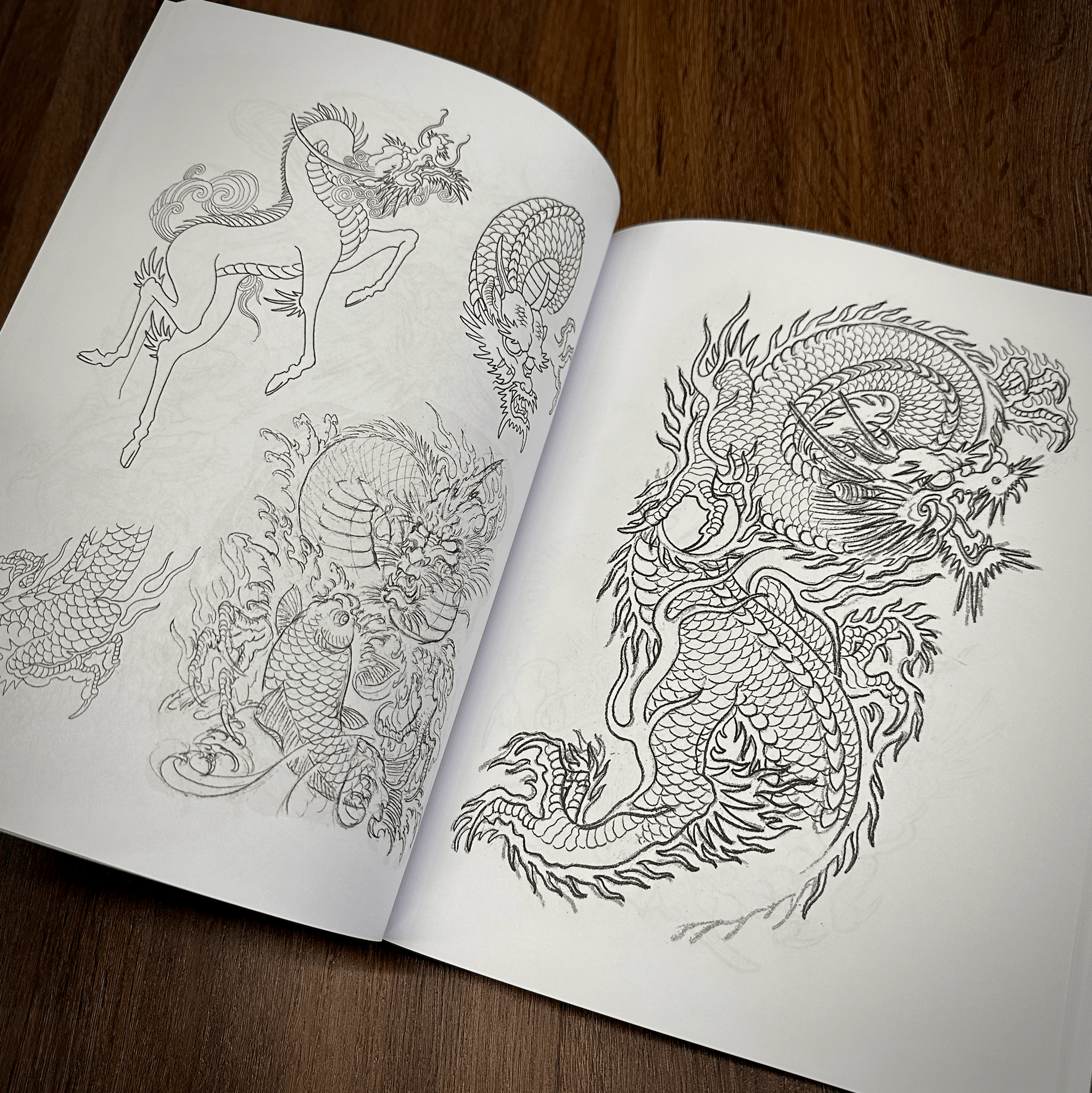 Erik Reith Books Dragon Sketchbook by Erik Rieth