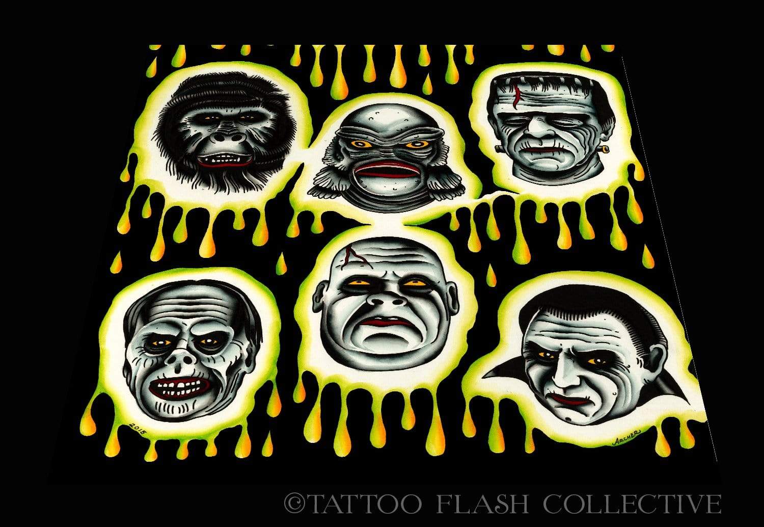 George Archer Print#1 16''x 20'' - tattooflashcollective