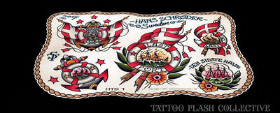 Hans schröder 5 page Digital Flash #1-#5 - tattooflashcollective