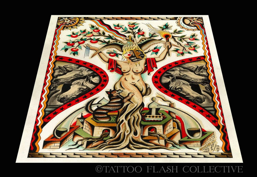 Hugo Carrasco Print#2 16''x 20'' - tattooflashcollective