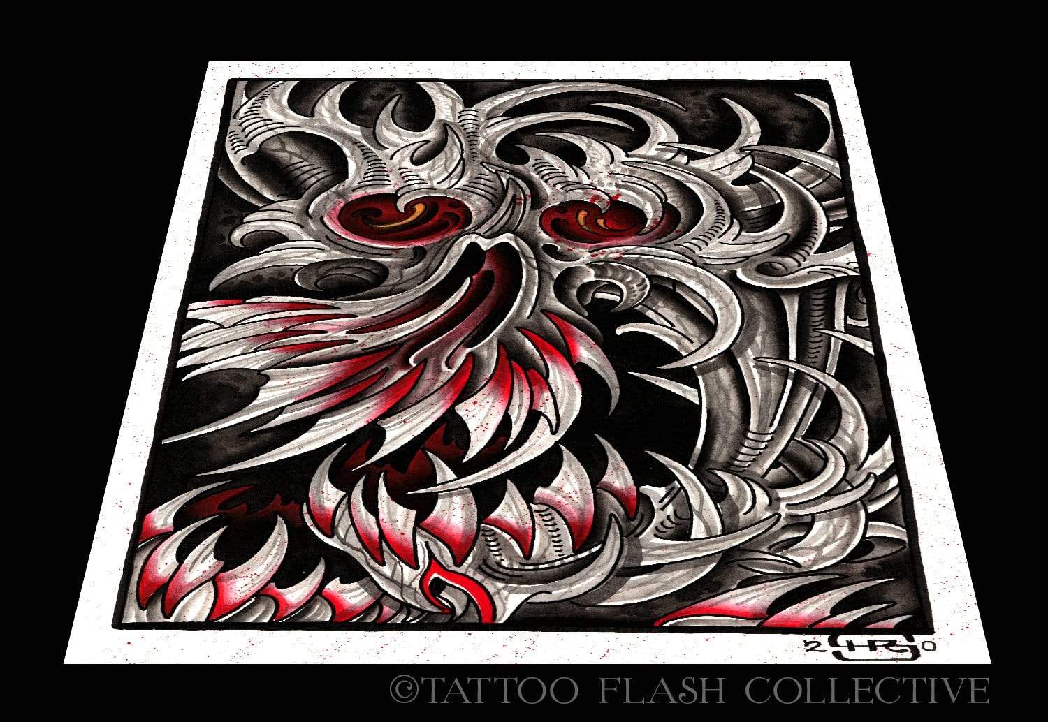 Hunter Spanks Print#6 11"x17" - tattooflashcollective