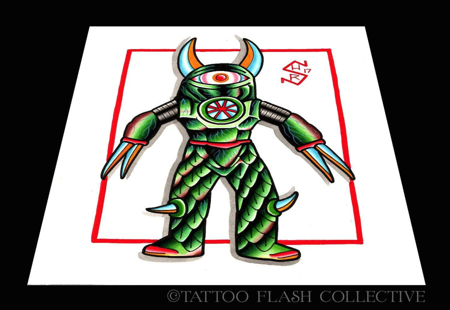 Hunter Spanks Print#9 8"X10" - tattooflashcollective