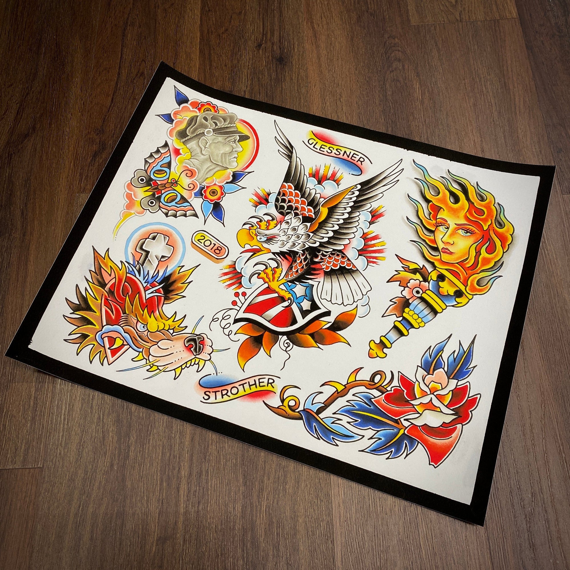 John Glessner/Jesse Strother prints John Glessner/Jesse Strother Split Print-2 16"x20"