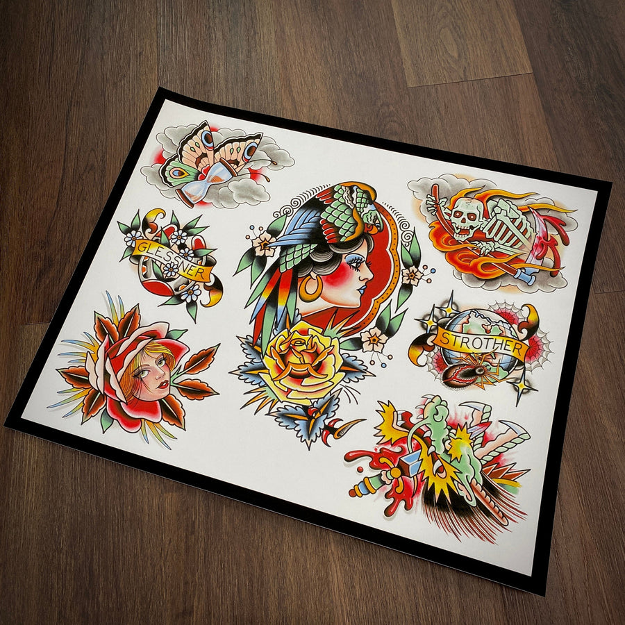 John Glessner/Jesse Strother prints John Glessner/Jesse Strother Split Print-3 16"x20"