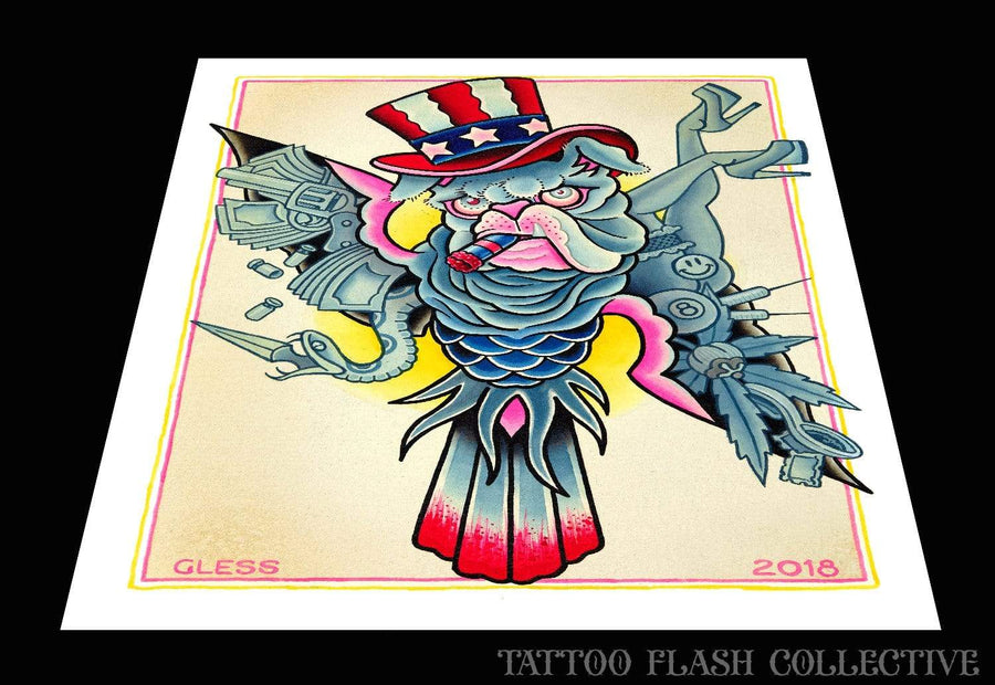 John Glessner Print#1  9"x12" - tattooflashcollective