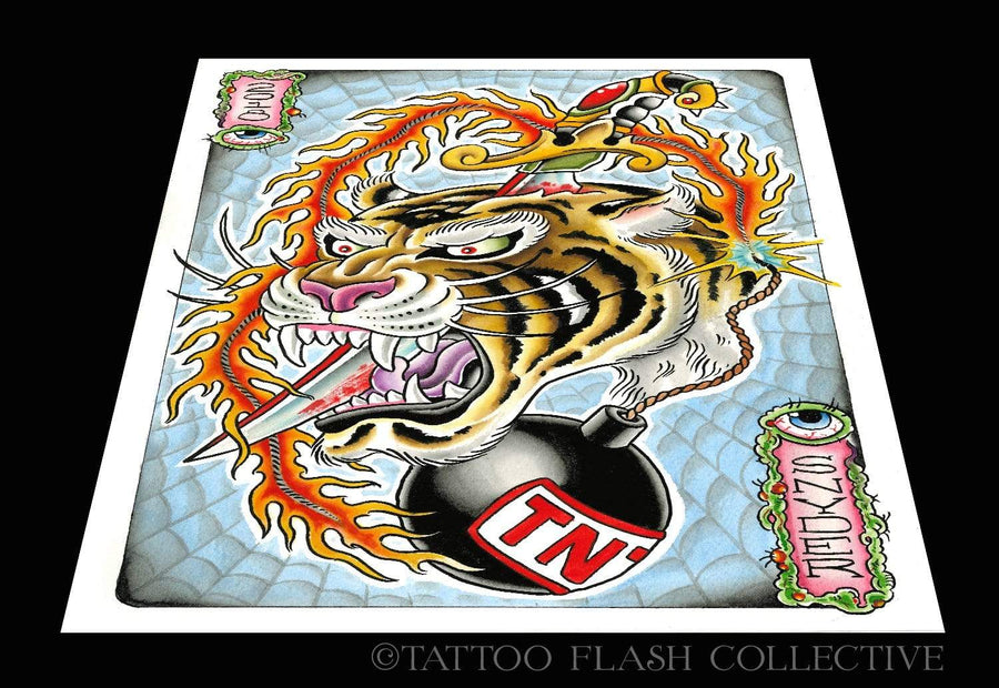 Josh Snyder Print#4  9"x12" - tattooflashcollective