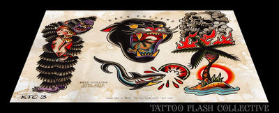 Kate Collins 6 page Digital Flash #1-#6 - tattooflashcollective