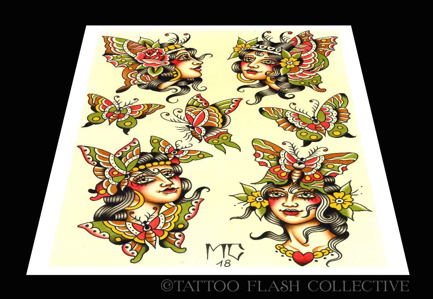 Marc Christinat #2- 12''x16'' and 18''x24'' - tattooflashcollective