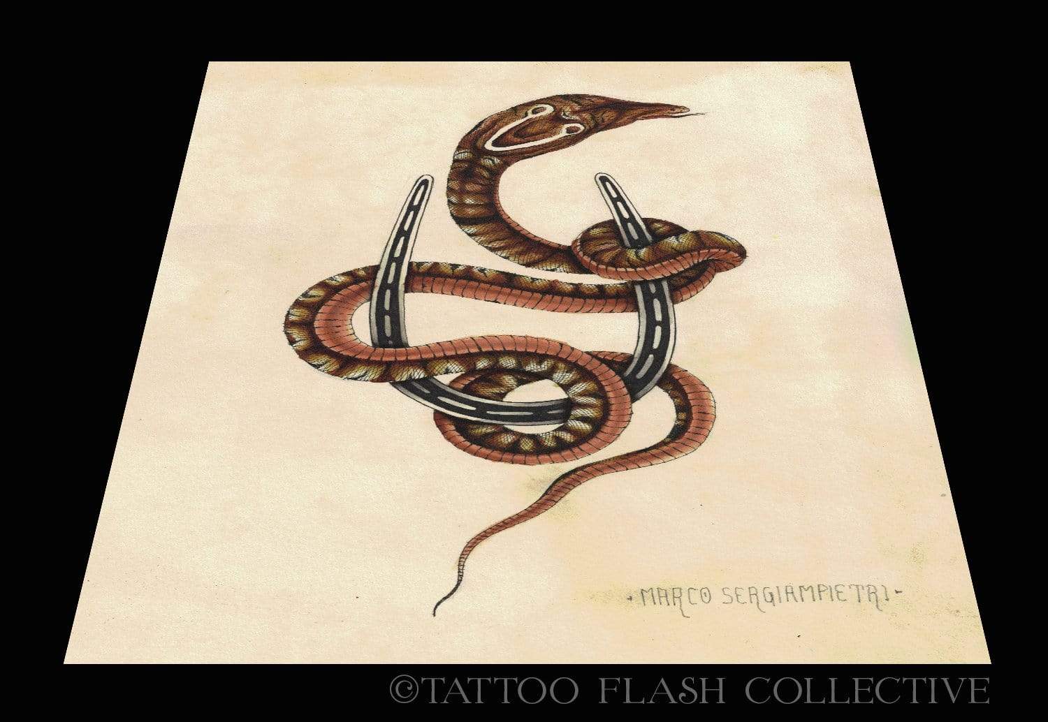 Marco Sergiampietri Print #1- 12''x18'' - tattooflashcollective