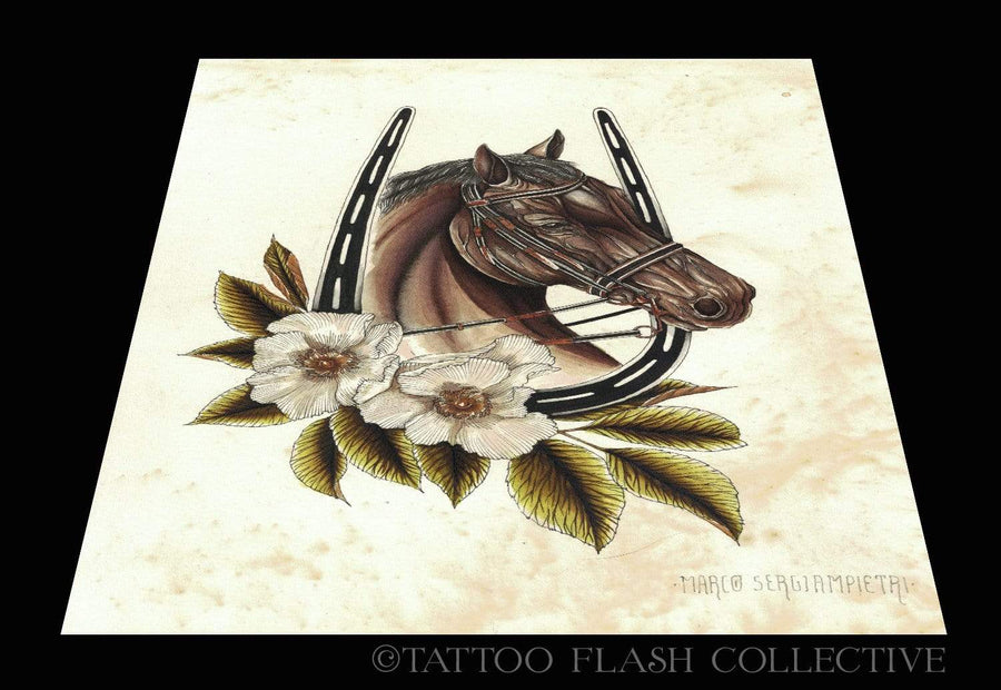 Marco Sergiampietri Print #3- 12''x18'' - tattooflashcollective