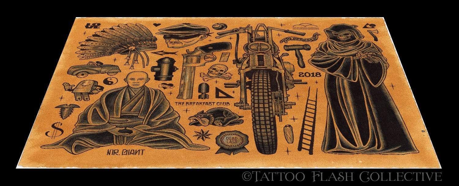 Mike Giant Print#1 11"x14" and 16"x20" - tattooflashcollective