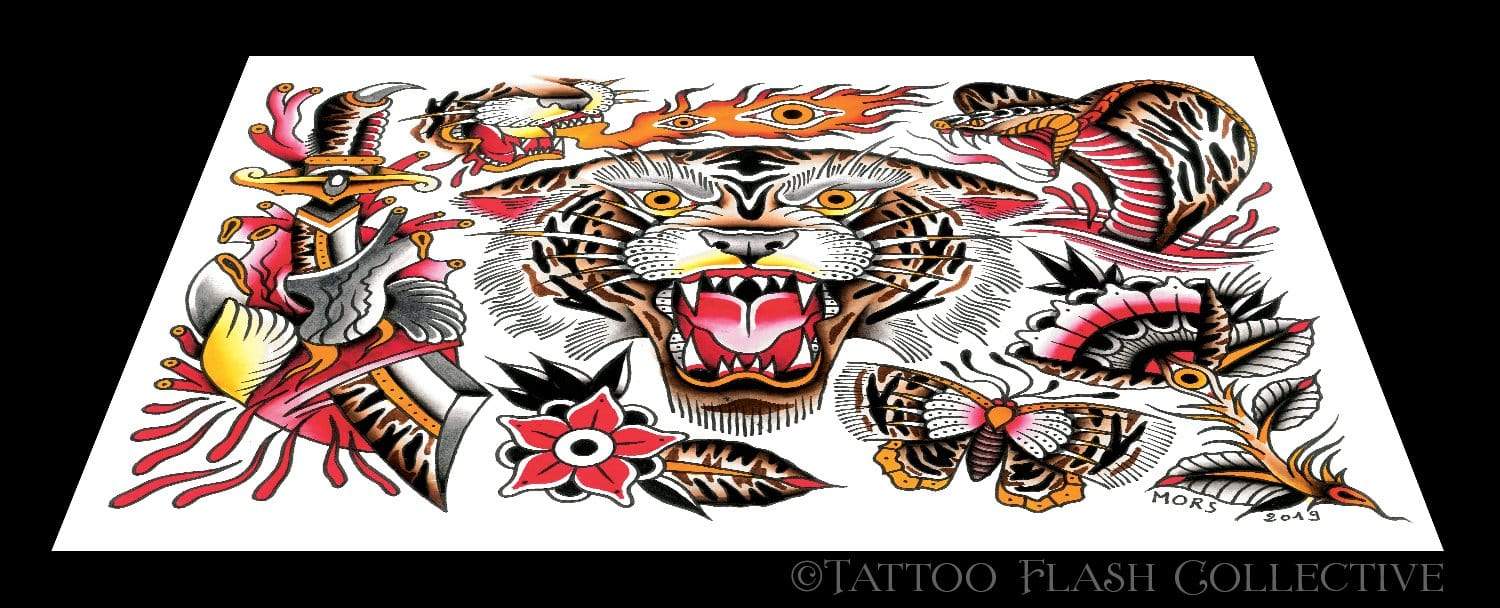 Mors Print #5 - tattooflashcollective