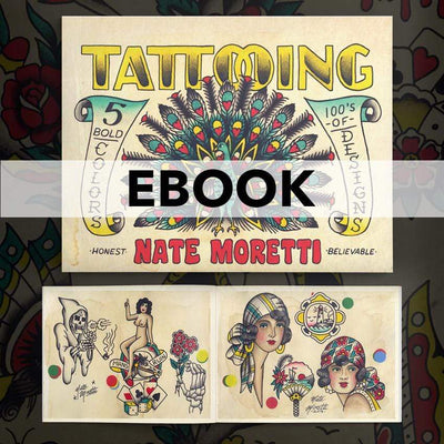 Nate Moretti digital books Nate Moretti Traditional Tattoo Book Digital Download