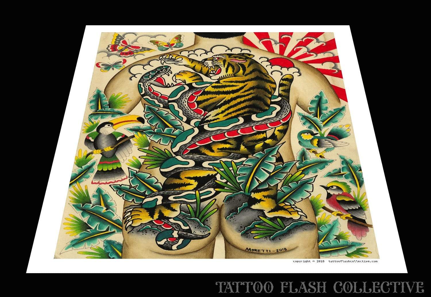 Nate Moretti-3 print 16"x20" - tattooflashcollective